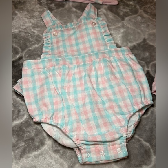 NWT LITTLE ME Baby Girl's 3-Piece Tee, Bodysuit & Headband Set- Size 6M - Picture 10 of 12